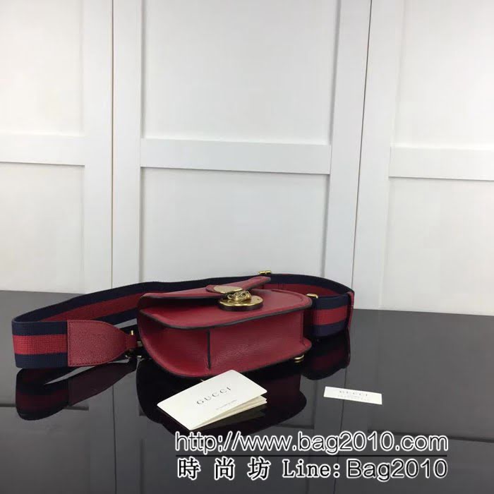 GUCCI古馳原單 新款高仿GUCCI新款專櫃品質原單貨實物實拍495663 紅色小挎包 HY1182